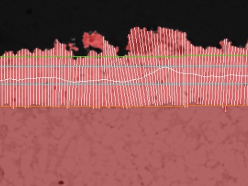 Mikroskopische Schichtdickenmessung DIN EN ISO 1463